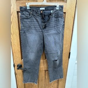 Loft Crop Jean - black/grey